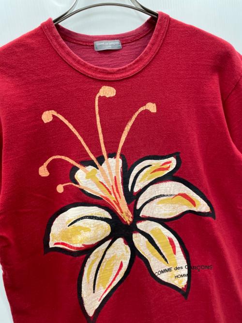 COMME des GARCONS HOMME（コムデギャルソン オム）COMME des GARCONS HOMME (コムデギャルソン オム) Tシャツ レッド サイズ:実寸サイズにてご確認ください。の古着・服飾アイテム