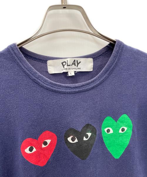 PLAY COMME des GARCONS（プレイコムデギャルソン）PLAY COMME des GARCONS (プレイコムデギャルソン) Tシャツ ネイビー サイズ:Lの古着・服飾アイテム
