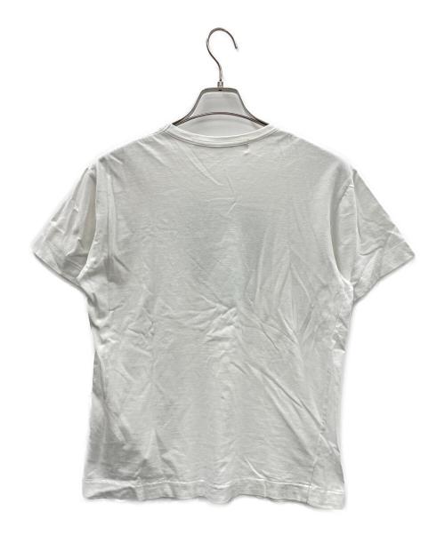 PLAY COMME des GARCONS（プレイコムデギャルソン）PLAY COMME des GARCONS (プレイコムデギャルソン) Tシャツ ホワイト×グリーン サイズ:Mの古着・服飾アイテム
