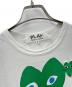 PLAY COMME des GARCONS (プレイコムデギャルソン) Tシャツ ホワイト×グリーン サイズ:M：6000円