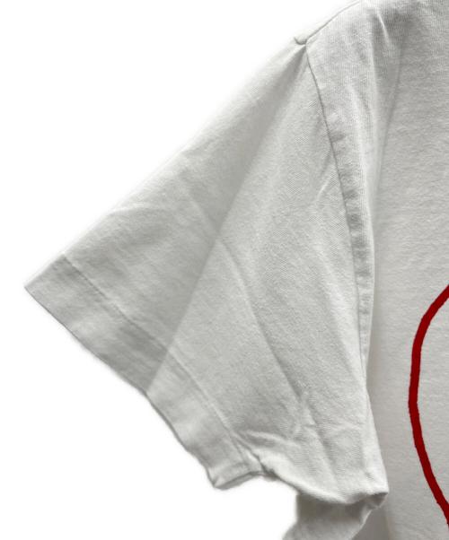 PLAY COMME des GARCONS（プレイコムデギャルソン）PLAY COMME des GARCONS (プレイコムデギャルソン) Tシャツ ホワイト×レッド サイズ:Lの古着・服飾アイテム