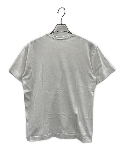 PLAY COMME des GARCONS（プレイコムデギャルソン）PLAY COMME des GARCONS (プレイコムデギャルソン) Tシャツ ホワイト×レッド サイズ:Lの古着・服飾アイテム