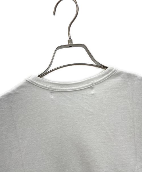PLAY COMME des GARCONS（プレイコムデギャルソン）PLAY COMME des GARCONS (プレイコムデギャルソン) Tシャツ ホワイト×レッド サイズ:Lの古着・服飾アイテム