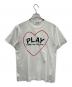 PLAY COMME des GARCONS（プレイコムデギャルソン）の古着「Tシャツ」｜ホワイト×レッド