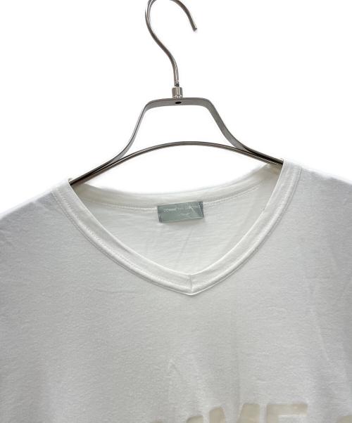 COMME des GARCONS HOMME（コムデギャルソン オム）COMME des GARCONS HOMME (コムデギャルソン オム) VネックTシャツ ホワイト サイズ:実寸サイズにてご確認ください。の古着・服飾アイテム