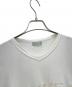 COMME des GARCONS HOMME (コムデギャルソン オム) VネックTシャツ ホワイト サイズ:実寸サイズにてご確認ください。：8000円