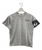 PLAY COMME des GARCONSプレイコムデギャルソン）の古着「Tシャツ」｜グレー
