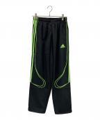 adidasアディダス）の古着「ジャージパンツ チームガイスト アディカラー トラックパンツ」｜ブラック×グリーン