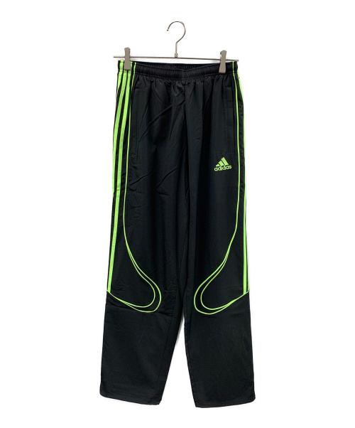 adidas（アディダス）adidas (アディダス) ジャージパンツ チームガイスト アディカラー トラックパンツ ブラック×グリーン サイズ:M 未使用品の古着・服飾アイテム