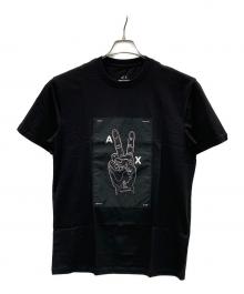 ARMANI EXCHANGE（アルマーニ エクスチェンジ）の古着「半袖カットソー」｜ブラック