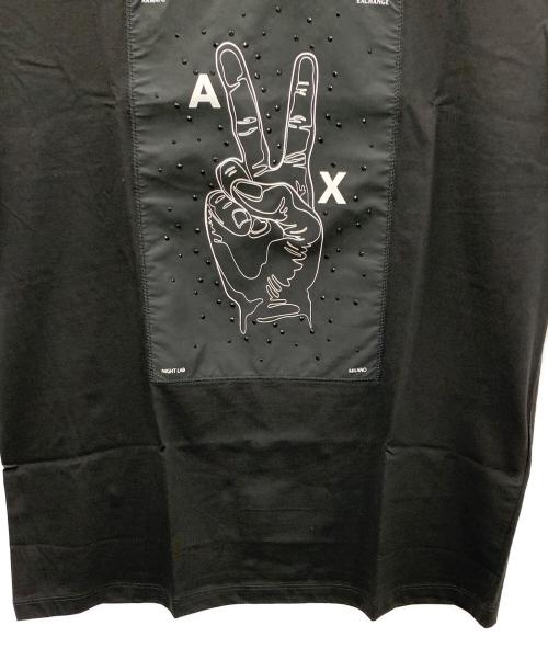 ARMANI EXCHANGE（アルマーニ エクスチェンジ）ARMANI EXCHANGE (アルマーニ エクスチェンジ) 半袖カットソー ブラック サイズ:S 未使用品の古着・服飾アイテム