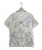 love ear artラブイヤーアート）の古着「プリントTシャツ」｜アイボリー