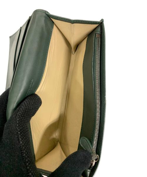 BOTTEGA VENETA（ボッテガベネタ）BOTTEGA VENETA (ボッテガベネタ) 長財布 イントレチャート グリーン サイズ:実寸サイズにてご確認ください。の古着・服飾アイテム