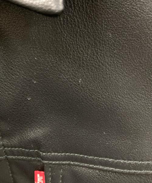 LEVI'S（リーバイス）LEVI'S (リーバイス) レザージャケット JAPAN LIMITED LEATHER TRUCKER JACKET（ジャパン リミテッド レザー トラッカー ジャケット） ブラック サイズ:Sの古着・服飾アイテム