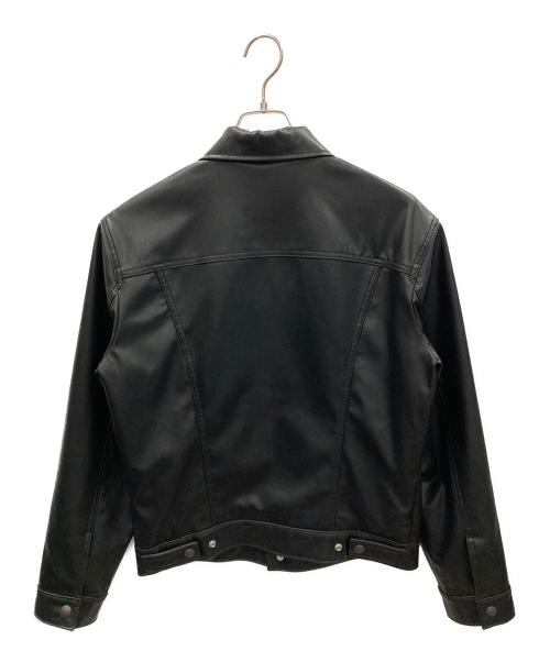 LEVI'S（リーバイス）LEVI'S (リーバイス) レザージャケット JAPAN LIMITED LEATHER TRUCKER JACKET（ジャパン リミテッド レザー トラッカー ジャケット） ブラック サイズ:Sの古着・服飾アイテム