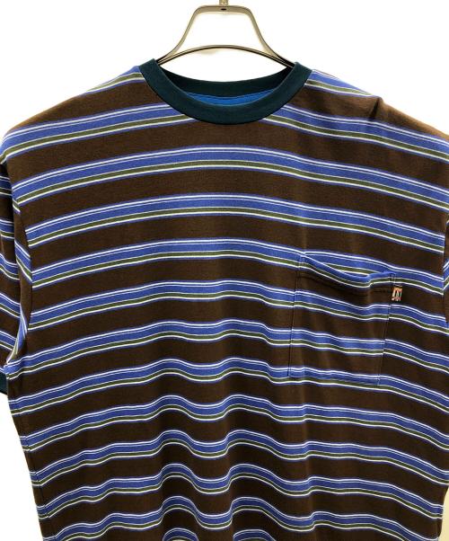 JACKSON MATISSE（ジャクソンマティス）JACKSON MATISSE (ジャクソンマティス) 半袖カットソー ブルー×ブラウン サイズ:MEDIUMの古着・服飾アイテム