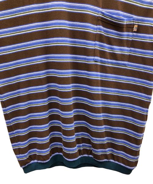 JACKSON MATISSE（ジャクソンマティス）JACKSON MATISSE (ジャクソンマティス) 半袖カットソー ブルー×ブラウン サイズ:MEDIUMの古着・服飾アイテム