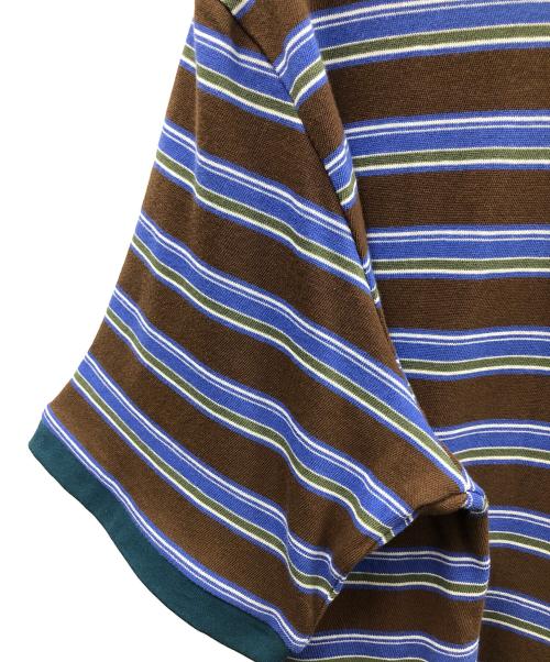 JACKSON MATISSE（ジャクソンマティス）JACKSON MATISSE (ジャクソンマティス) 半袖カットソー ブルー×ブラウン サイズ:MEDIUMの古着・服飾アイテム