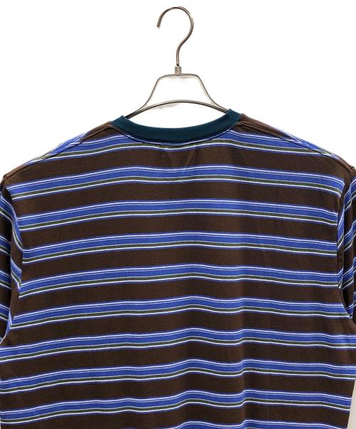 JACKSON MATISSE（ジャクソンマティス）JACKSON MATISSE (ジャクソンマティス) 半袖カットソー ブルー×ブラウン サイズ:MEDIUMの古着・服飾アイテム