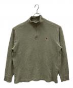 POLO RALPH LAURENポロ・ラルフローレン）の古着「ハーフジップニット」｜カーキ