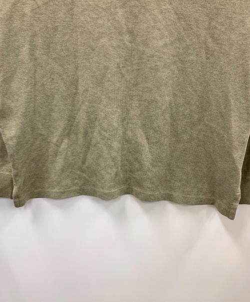POLO RALPH LAUREN（ポロ・ラルフローレン）POLO RALPH LAUREN (ポロ・ラルフローレン) ハーフジップニット カーキ サイズ:ｚｌの古着・服飾アイテム