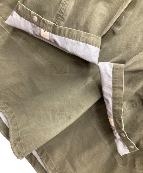 VISVIM（ビズビム）VISVIM (ビズビム) プルオーバージャケット CHINOOK PONCHO 3L DMGD（チヌーク ポンチョ 3レイヤー ダメージ加工） オリーブ サイズ:2の古着・服飾アイテム