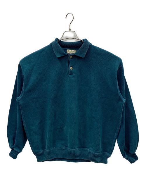 L.L.Bean（エルエルビーン）L.L.Bean (エルエルビーン) ニットポロシャツ グリーン サイズ:XLの古着・服飾アイテム