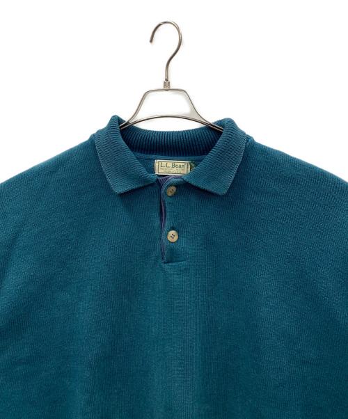 L.L.Bean（エルエルビーン）L.L.Bean (エルエルビーン) ニットポロシャツ グリーン サイズ:XLの古着・服飾アイテム