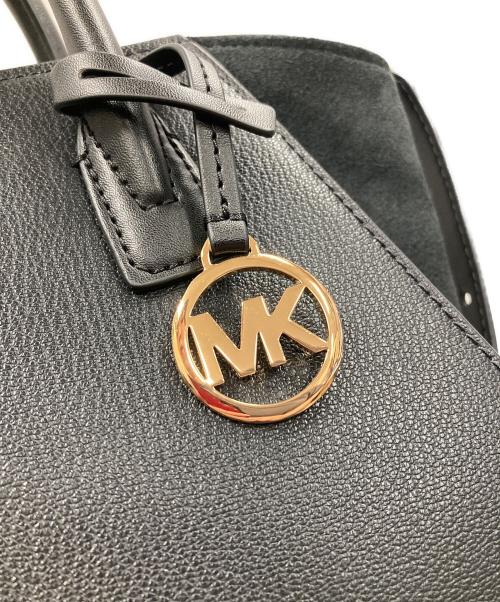 MICHAEL KORS（マイケルコース）MICHAEL KORS (マイケル・コース) 2WAYバッグ ハンドバッグ ショルダーバッグ AVRIL（アヴリル）ペブルドレザー サッチェル スモール ブラック サイズ:実寸サイズにてご確認ください。の古着・服飾アイテム