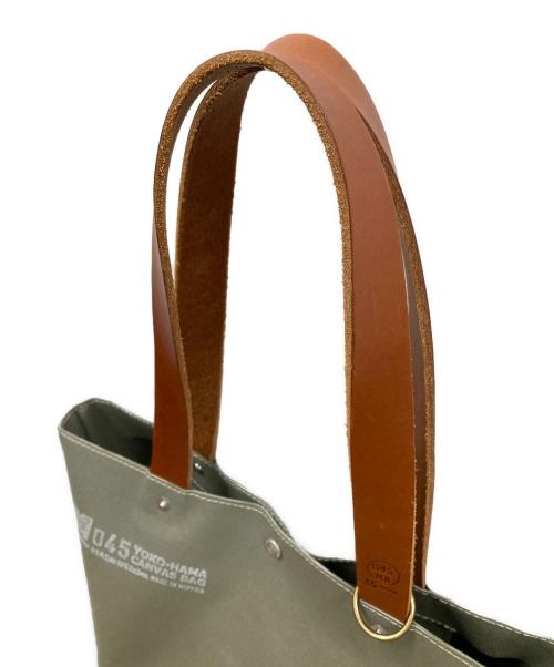 YOKOHAMA CANVAS BAG（ヨコハマ キャンバス バッグ）YOKOHAMA CANVAS BAG (ヨコハマ キャンバス バッグ) トートバッグ オリーブ サイズ:実寸サイズにてご確認ください。の古着・服飾アイテム