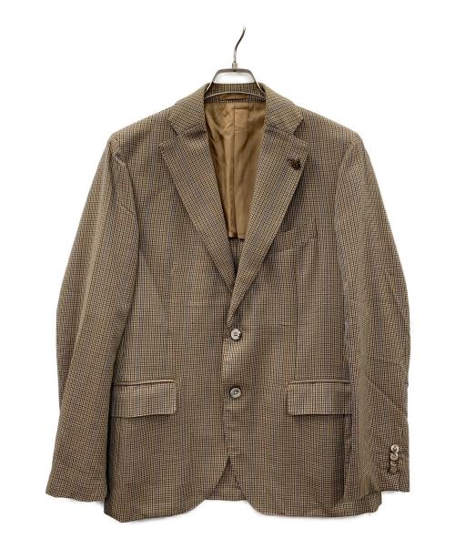 GABRIELE PASINI（ガブリエレパジーニ）GABRIELE PASINI (ガブリエレパジーニ) テーラードジャケット ブラウン サイズ:48の古着・服飾アイテム
