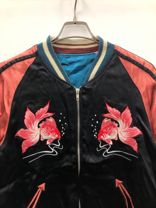 IOLANI（イオラニ）IOLANI (イオラニ) スカジャン ブラック×ブラウン サイズ:Mの古着・服飾アイテム