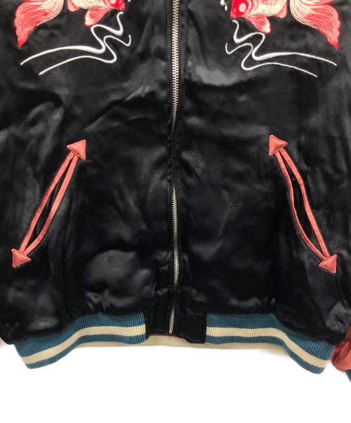 IOLANI（イオラニ）IOLANI (イオラニ) スカジャン ブラック×ブラウン サイズ:Mの古着・服飾アイテム