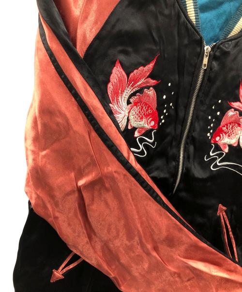 IOLANI（イオラニ）IOLANI (イオラニ) スカジャン ブラック×ブラウン サイズ:Mの古着・服飾アイテム