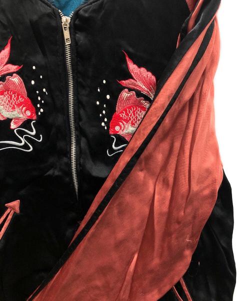 IOLANI（イオラニ）IOLANI (イオラニ) スカジャン ブラック×ブラウン サイズ:Mの古着・服飾アイテム
