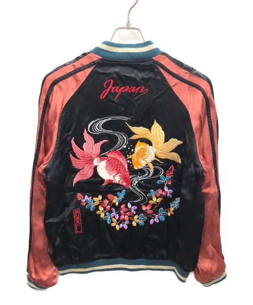 IOLANI（イオラニ）IOLANI (イオラニ) スカジャン ブラック×ブラウン サイズ:Mの古着・服飾アイテム