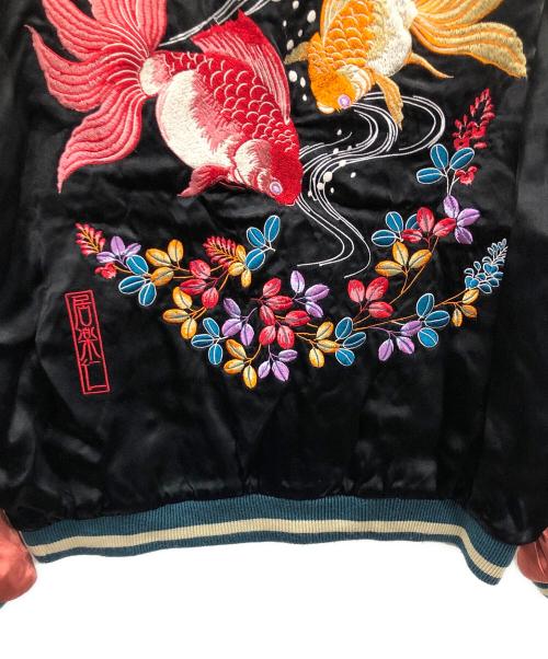 IOLANI（イオラニ）IOLANI (イオラニ) スカジャン ブラック×ブラウン サイズ:Mの古着・服飾アイテム
