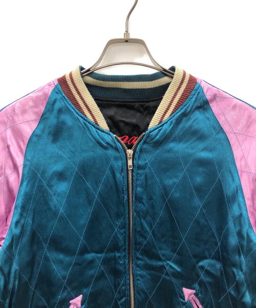 IOLANI（イオラニ）IOLANI (イオラニ) スカジャン ブラック×ブラウン サイズ:Mの古着・服飾アイテム