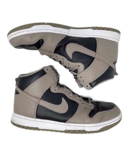 NIKE（ナイキ）NIKE (ナイキ) スニーカー DUNK HIGH（ダンク ハイ） グレー×ブラック サイズ:28cmの古着・服飾アイテム