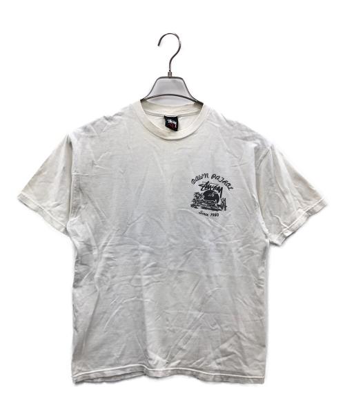 stussy（ステューシー）stussy (ステューシー) Tシャツ DAWN PATROL（ドーン・パトロール） ホワイト サイズ:Mの古着・服飾アイテム