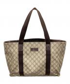 GUCCIグッチ）の古着「GGスプリーム トートバッグ」｜ベージュ