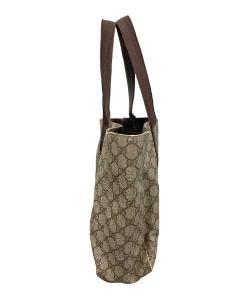 GUCCI（グッチ）GUCCI (グッチ) GGスプリーム トートバッグ ベージュ サイズ:実寸サイズにてご確認ください。の古着・服飾アイテム
