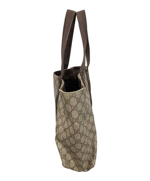 GUCCI（グッチ）GUCCI (グッチ) GGスプリーム トートバッグ ベージュ サイズ:実寸サイズにてご確認ください。の古着・服飾アイテム
