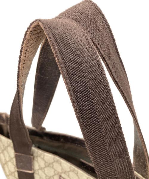 GUCCI（グッチ）GUCCI (グッチ) GGスプリーム トートバッグ ベージュ サイズ:実寸サイズにてご確認ください。の古着・服飾アイテム