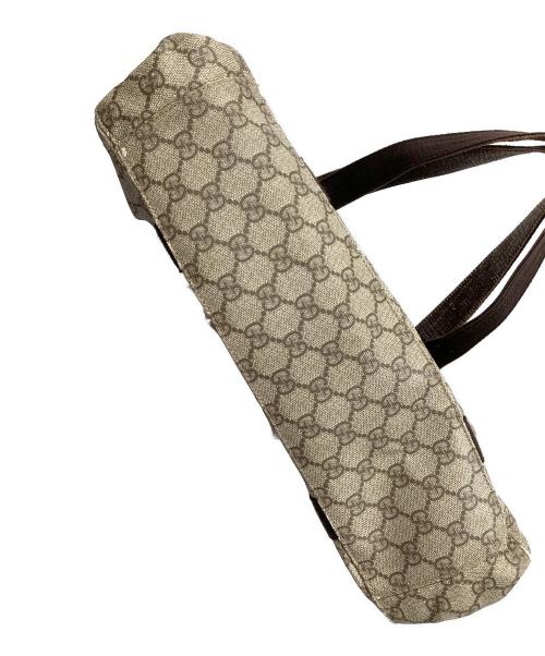 GUCCI（グッチ）GUCCI (グッチ) GGスプリーム トートバッグ ベージュ サイズ:実寸サイズにてご確認ください。の古着・服飾アイテム