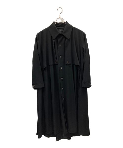YOHJI YAMAMOTO（ヨウジヤマモト）YOHJI YAMAMOTO (ヨウジヤマモト) ロングコート ブラック サイズ:3の古着・服飾アイテム