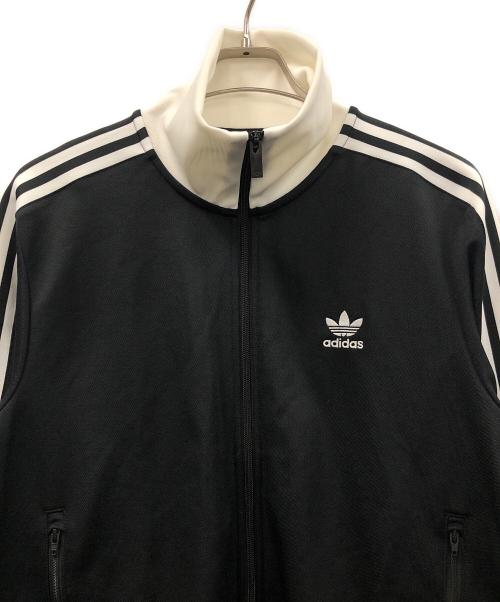 adidas（アディダス）adidas (アディダス) トラックジャケット ブラック×ホワイト サイズ:XLの古着・服飾アイテム