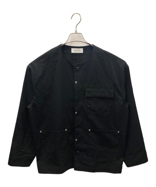 eN ROUTE（アンルート）eN ROUTE (アンルート) ノーカラージャケット ブラック サイズ:1の古着・服飾アイテム