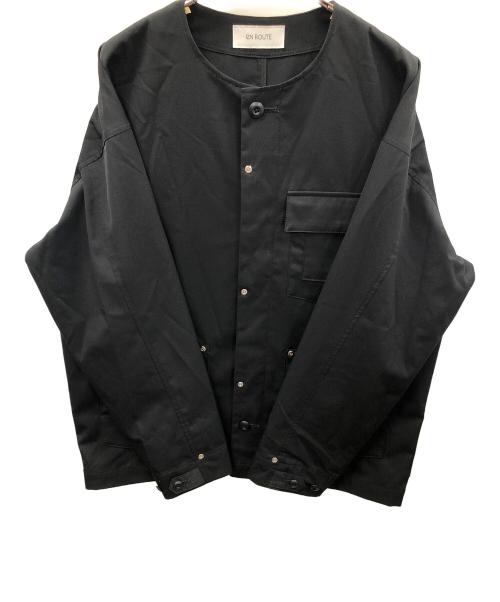eN ROUTE（アンルート）eN ROUTE (アンルート) ノーカラージャケット ブラック サイズ:1の古着・服飾アイテム