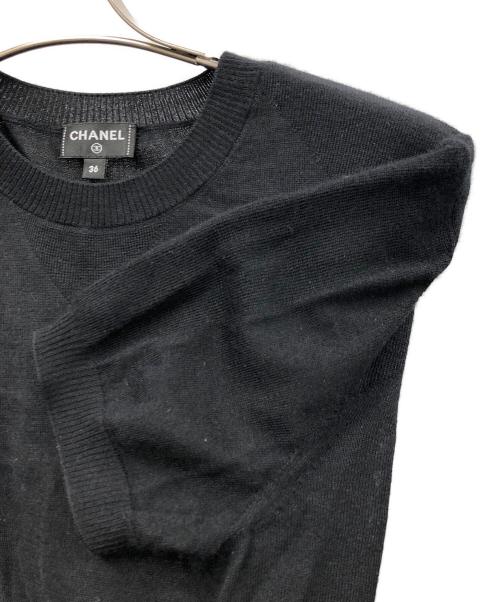 CHANEL（シャネル）CHANEL (シャネル) 半袖ニット ブラック サイズ:36の古着・服飾アイテム